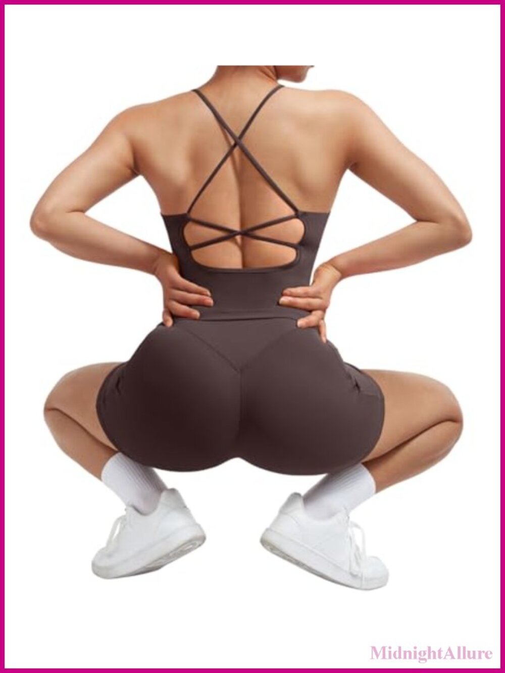2 Piece Workout Set Padded Tank Top Tummy Control Leggings - Picture 3 of 6